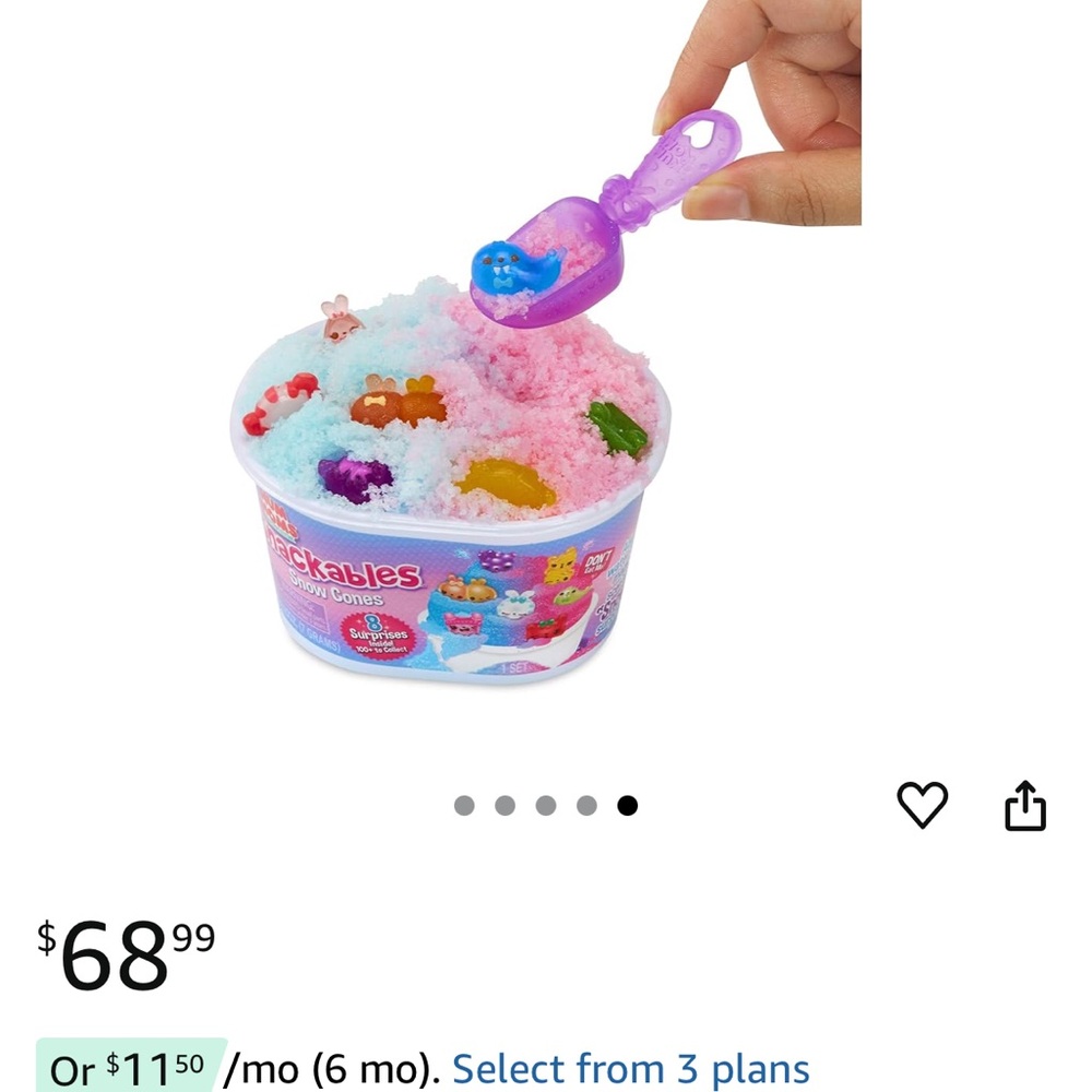 Num noms series 2 Snackables Snow Cones - Pink - Picture 10 of 10
